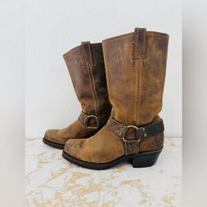 FRYE Leather Harness 12R Boots